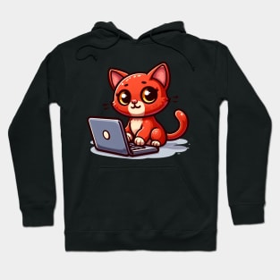 Computer Cat Hoodie